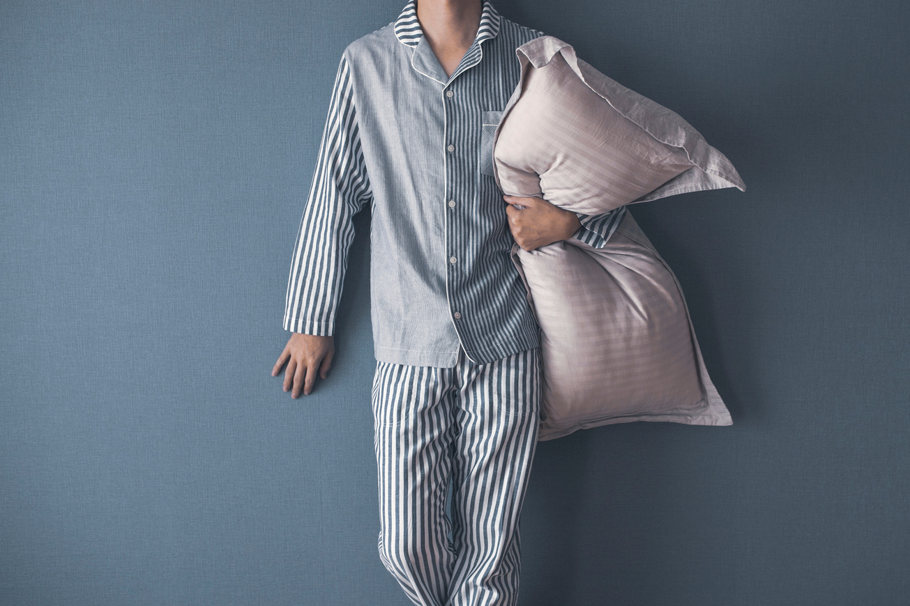 Men wearing pajamas